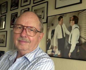 Lou Cannon at his Summerland home.