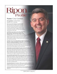 Ripon Profile -- Cory Gardner