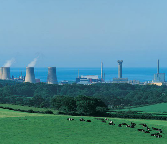 Nuclear power station in Cumbria, England.