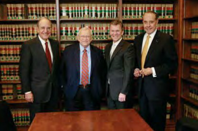 Senator Baker, along with the other founders of the Bipartisan Policy Center: George Mitchell, Tom Daschle, and Bob Dole.