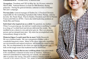 The Ripon Profile — Meg Whitman of California, Former CEO of eBay Inc.