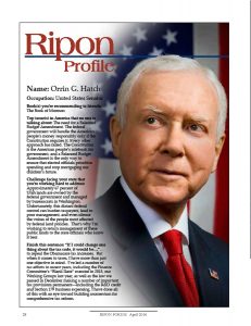 Ripon Profile of Orrin Hatch