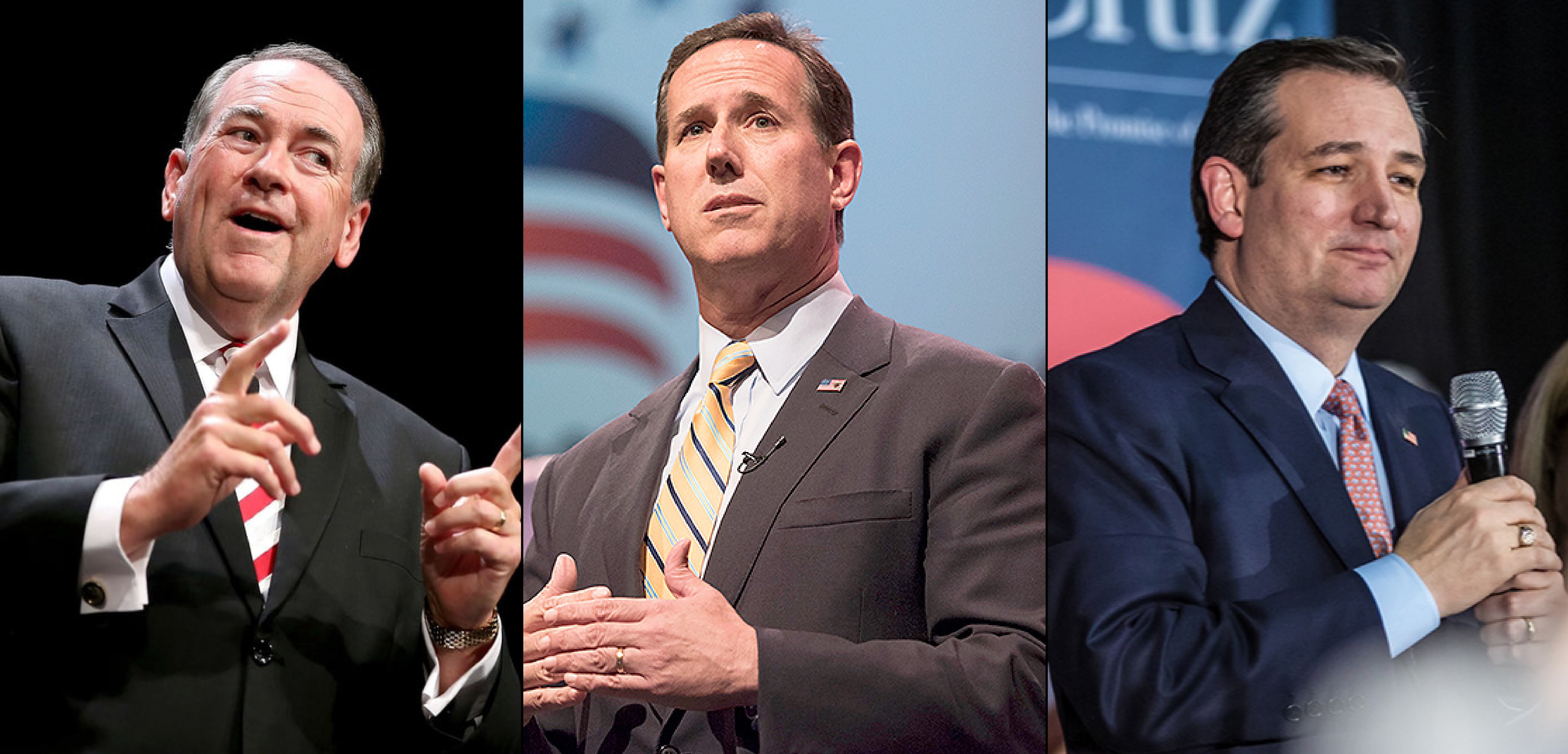 Huckabee, Santorum & Cruz