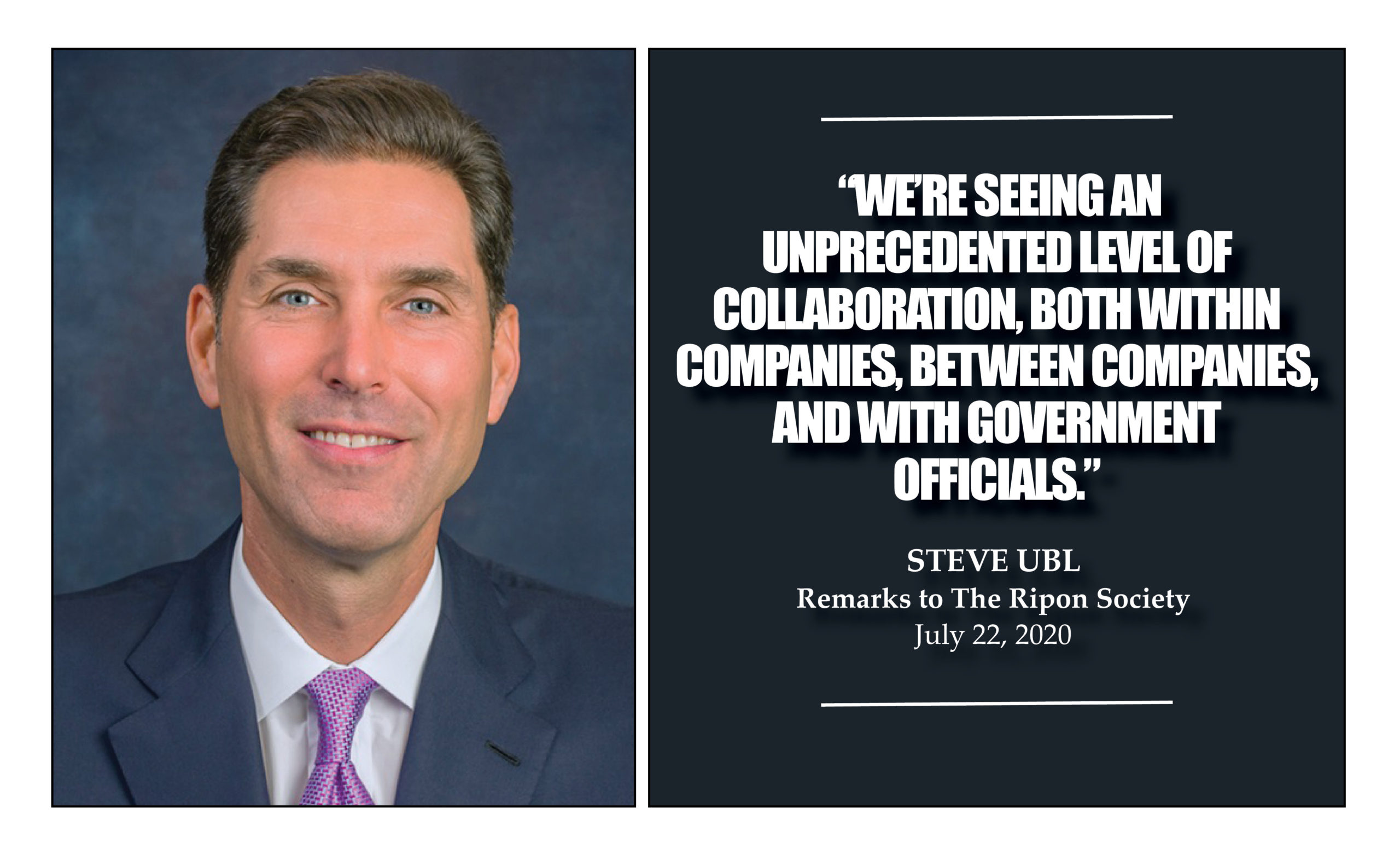 PhRMA Head Steve Ubl Highlights Industry Response to Global Pandemic