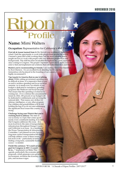 Ripon Profile of Mimi Walters