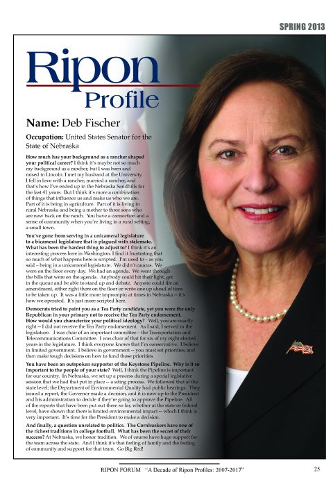 Ripon Profile of Deb Fischer