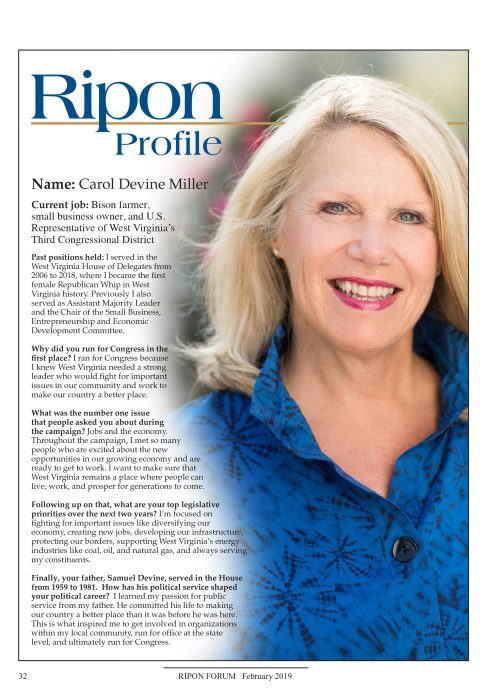 Ripon Profile of Carol Miller