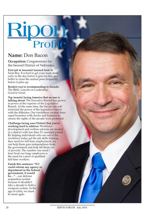 Ripon Profile of Don Bacon