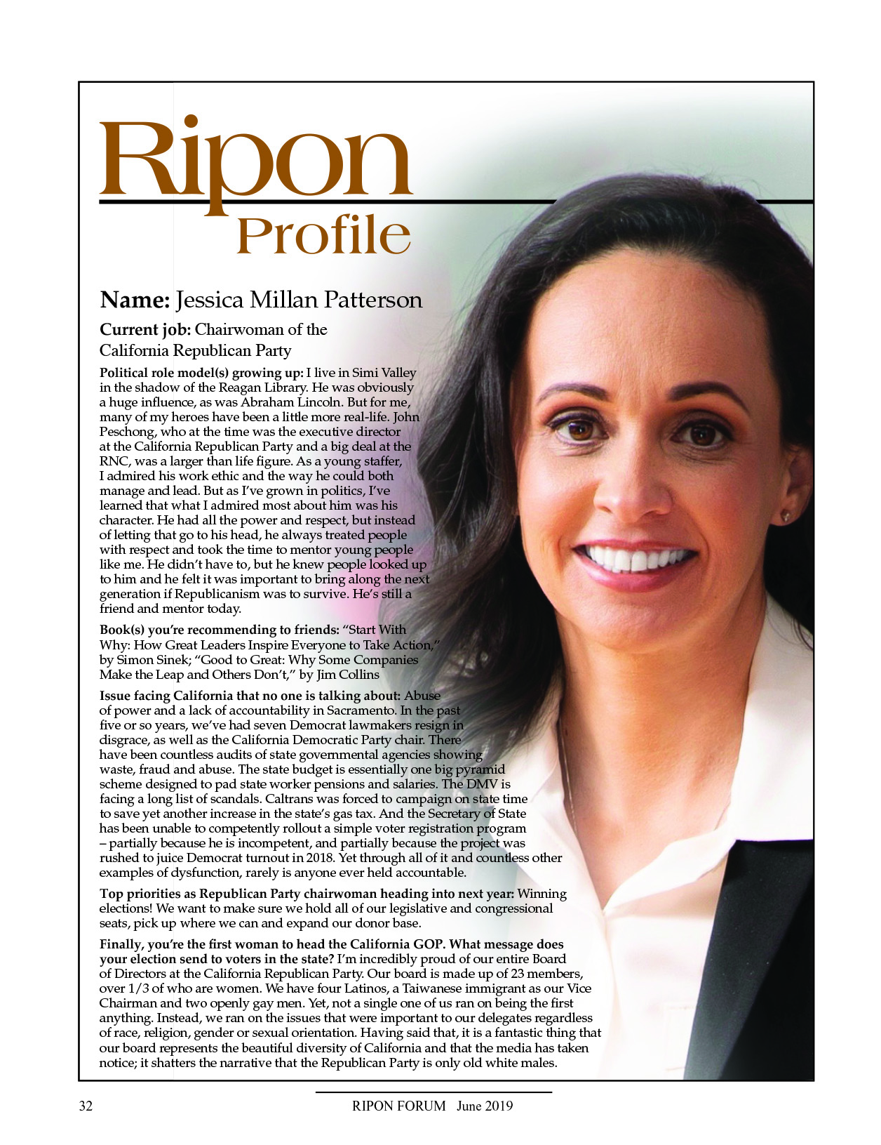 Ripon Profile of Jessica Millan Patterson
