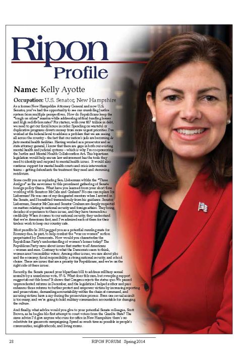 Ripon Profile of Kelly Ayotte
