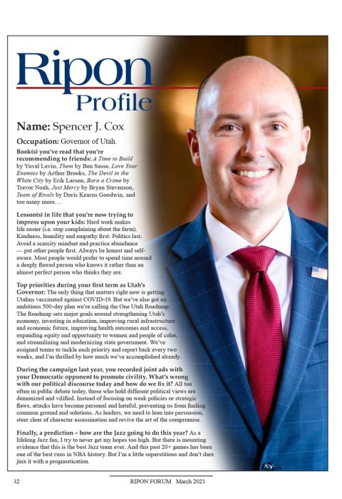 Ripon Profile of Spencer Cox