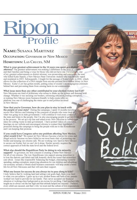 The Ripon Profile of Susana Martinez