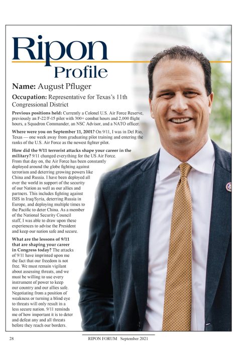 Ripon Profile of August Pfluger