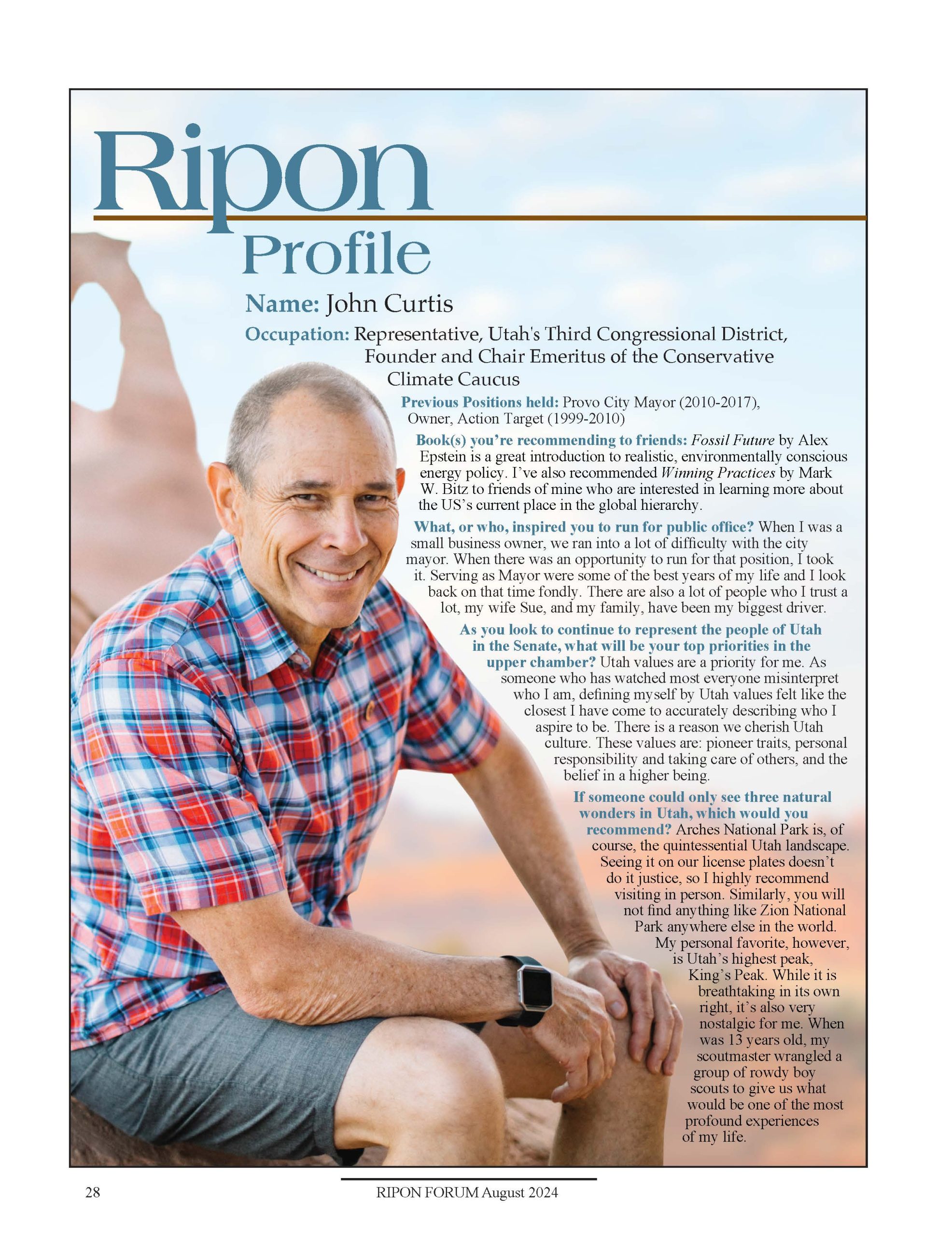 Ripon Profile of John Curtis