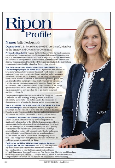 Ripon Profile of Julie Fedorchak