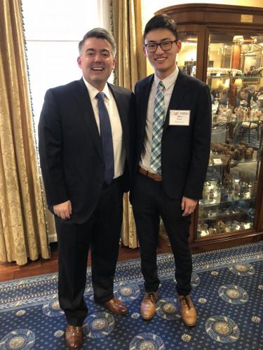Alex Yom with Senator Cory Gardner