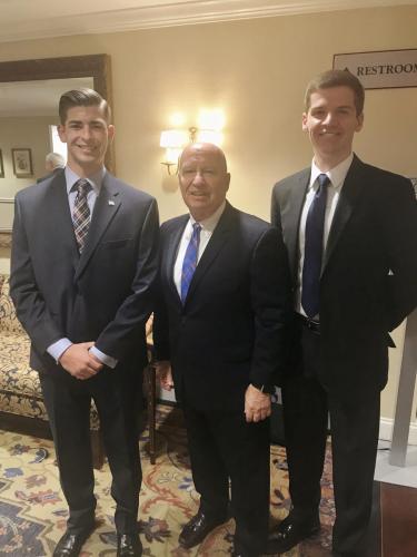 Kyle Schultz and Kyle Chance with Chairman Kevin Brady